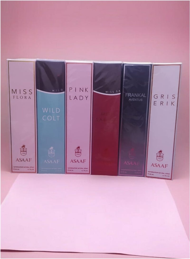 Asaaf Perfume Set 6*200ml - Image 2