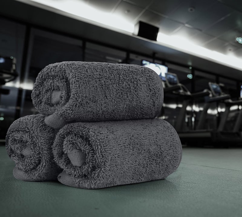Utopia Towels 12 Pack Cotton Washcloths Set, 100% Ring Spun Cotton, Premium Flannel Face Cloths, Highly Absorbent and Soft Feel Fingertip Towels, Grey, White - Image 5