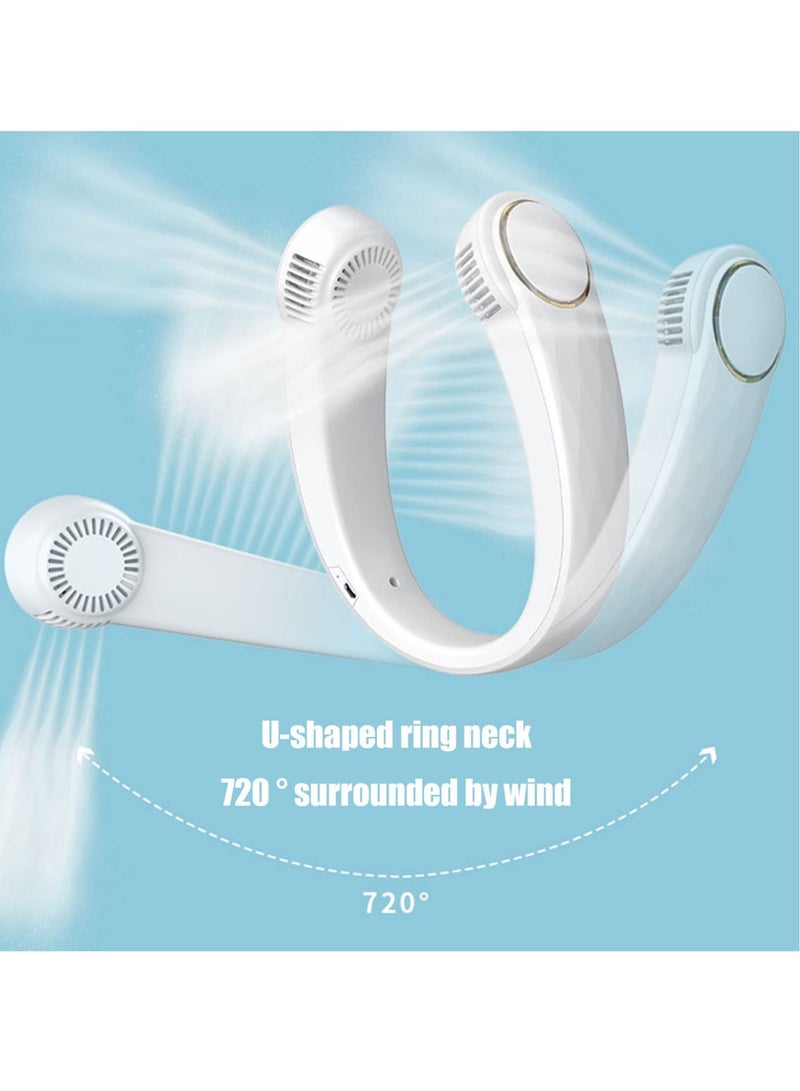 Portable Neck Fan Ultra-Cooling, Bladeless, Hands-Free Wearable Neck Fan, 3 Customizable Speeds, USB Rechargeable for Work, Travel, Sports - Image 4