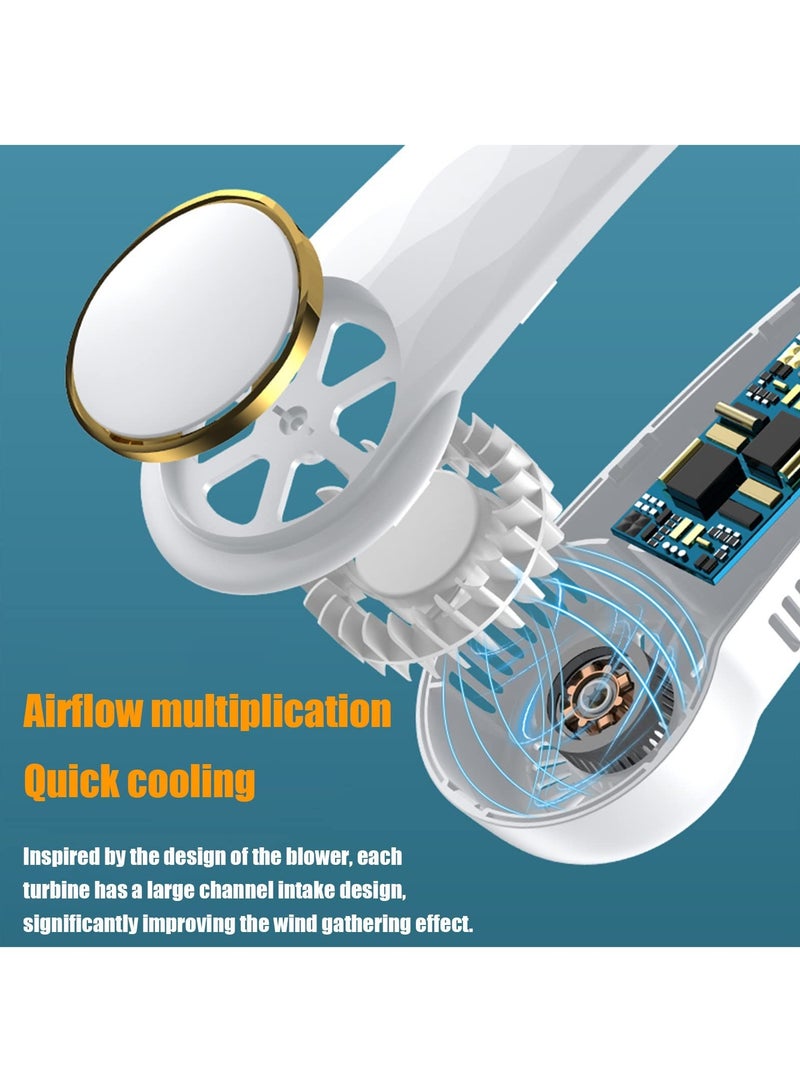 Portable Neck Fan Ultra-Cooling, Bladeless, Hands-Free Wearable Neck Fan, 3 Customizable Speeds, USB Rechargeable for Work, Travel, Sports - Image 5