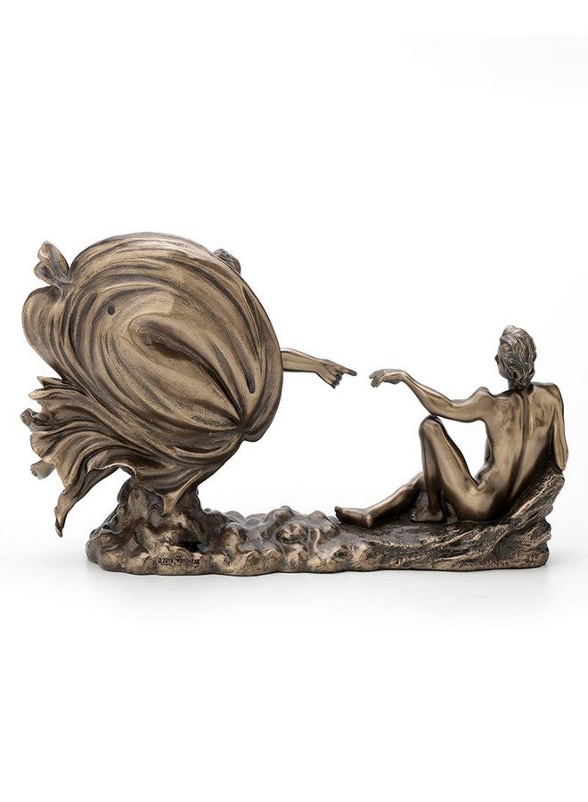 Veronese Design 4.5 Inch Genesis The Creation of Adam Sistine Chapel Michelangelo Great Art Religious Antique Bronze Statue - Image 4