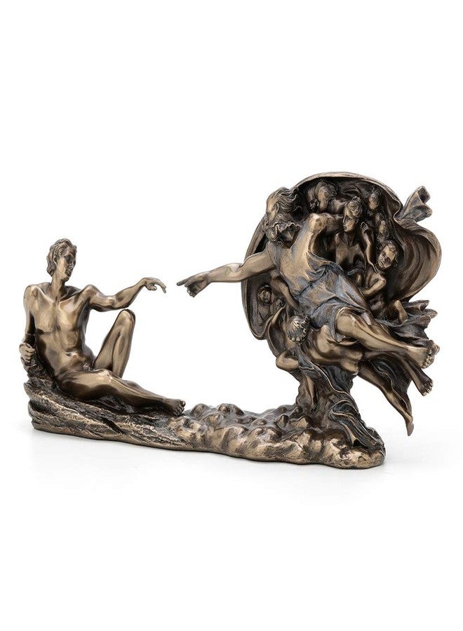 Veronese Design 4.5 Inch Genesis The Creation of Adam Sistine Chapel Michelangelo Great Art Religious Antique Bronze Statue - Image 5