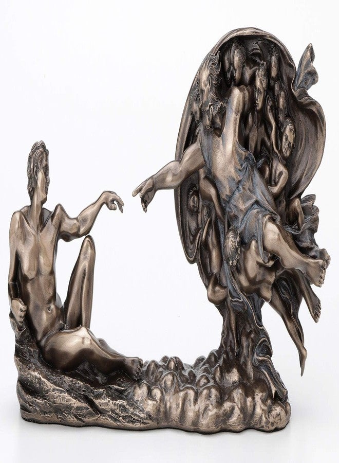 Veronese Design 4.5 Inch Genesis The Creation of Adam Sistine Chapel Michelangelo Great Art Religious Antique Bronze Statue - Image 1