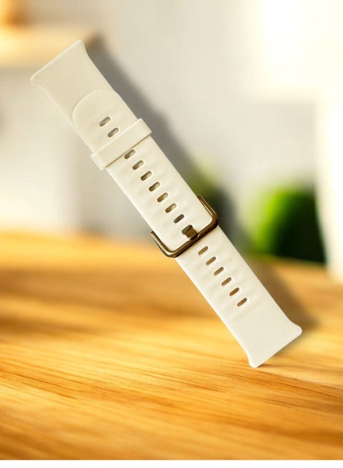 Sport Silicone Strap For Huawei Watch Fit 3 (2024) Bracelet Ivory