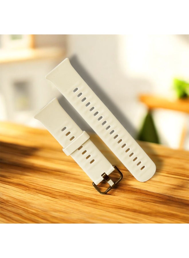 Sport Silicone Strap For Huawei Watch Fit 3 (2024) Bracelet Ivory - Image 2