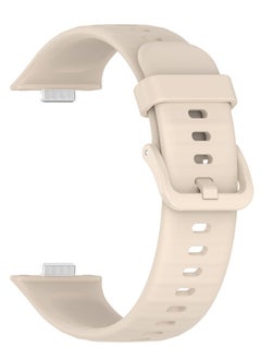 Generic Sport Silicone Strap For Huawei Watch Fit 3 (2024) Bracelet Ivory  - Image 1