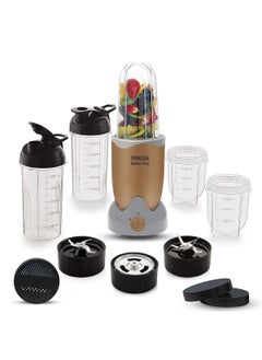 Inalsa INALSA Bullet Mixer Grinder|5 Jar include 2 Storage Jar For Smothies,Coffee,Dry fruits & Wet Grinding|600 W, Copper Motor|3 Blades Including Froth Blade with 2 Sipper & 1 Seasoning Cap|2 Yr Warranty  - Image 1
