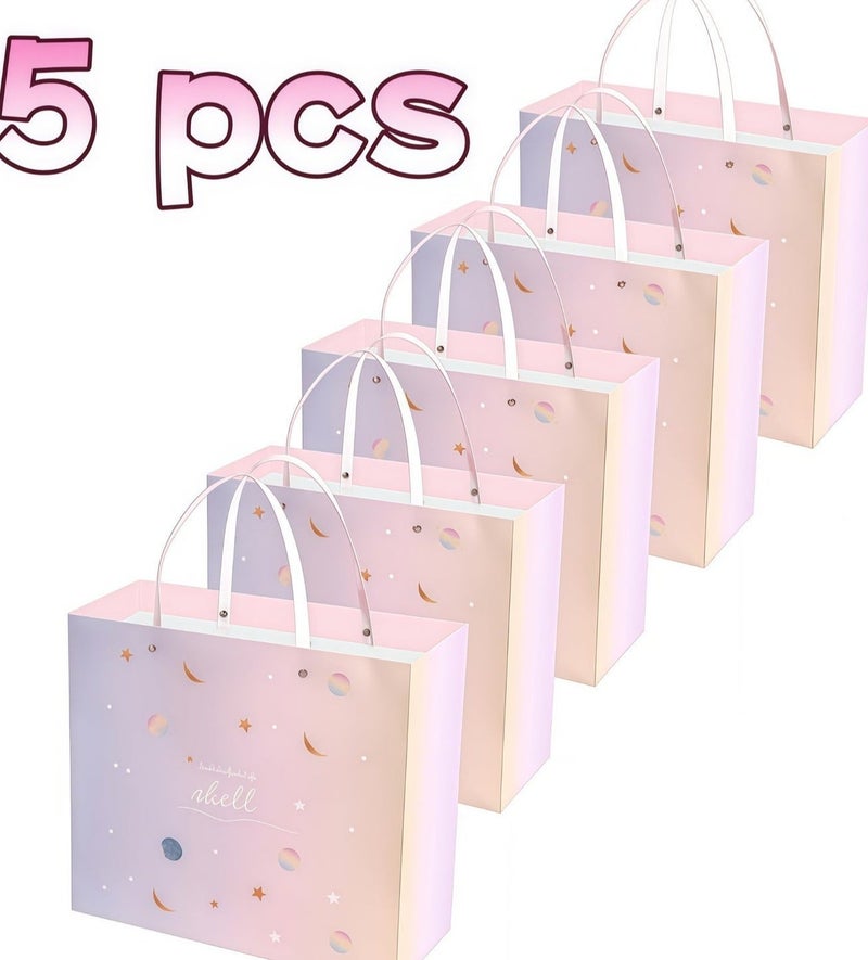 عالم البالونات 5 قطع من علب الهدايا المتدرجة مع حقيبة تخزين، علب تغليف هدايا أعياد الميلاد، علب هدايا مفاجئة للذكرى السنوية، علب تغليف هدايا عيد الحب، علب هدايا لطيفة - Image 2