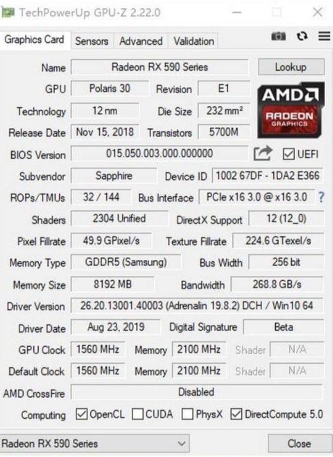 سابفاير نايترو - بطاقة رسوميات RX 590 8G D5 - Image 1