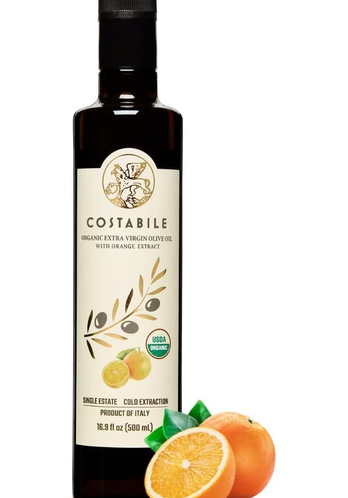 Costabile Organic Extra Virgin Olive Oil with Orange Extract - Image 1