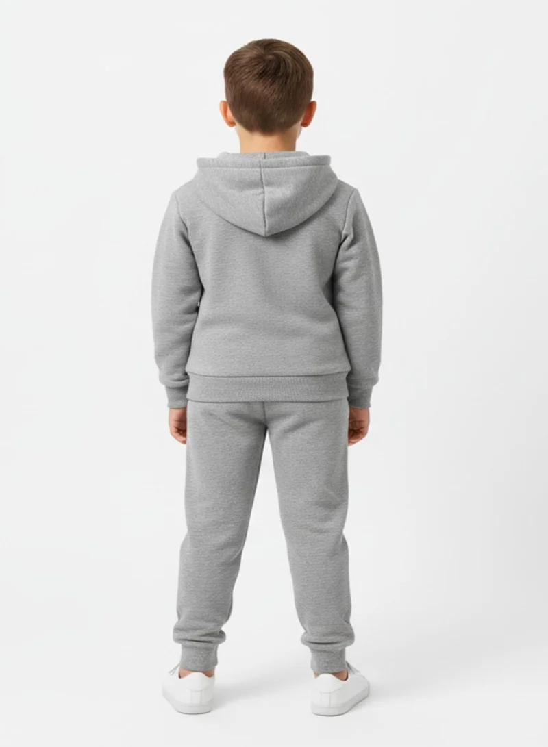 بيبي كلو طقم هودي شتوي من الصوف بوضع اللاعبين للأولاد