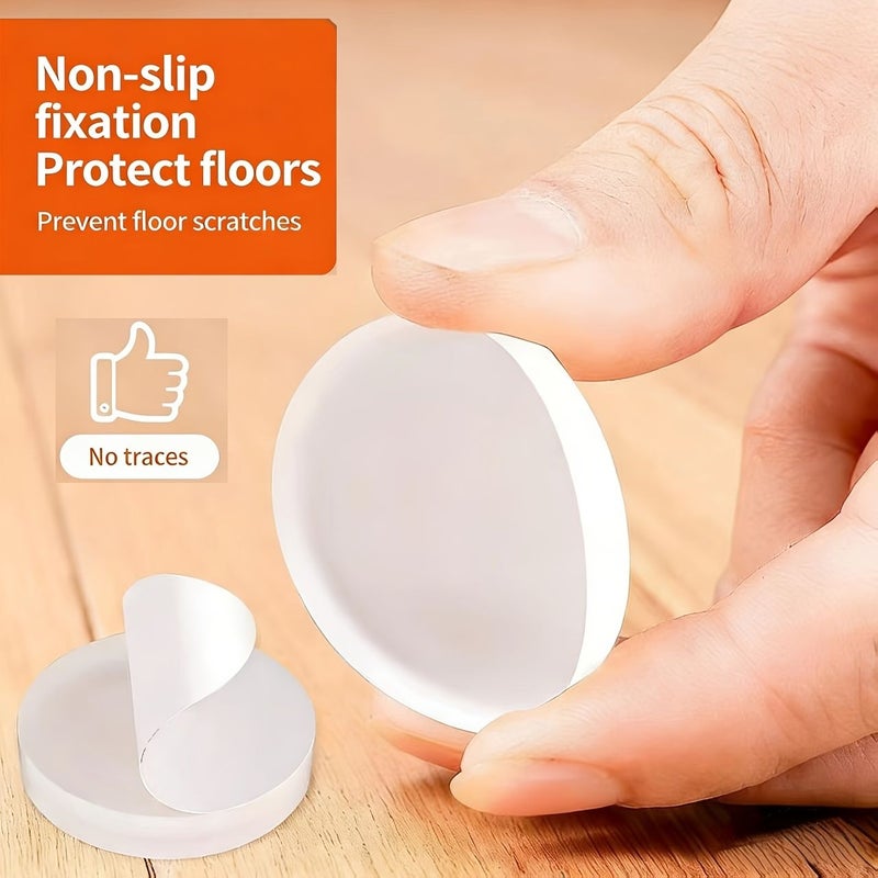 4 Piece Set Square Self Adhesive Silicone Pads 1.18 Inch For Furniture Legs Prevent Slipping Protect Floors Reduce Noise And Avoid Scratches - Image 4