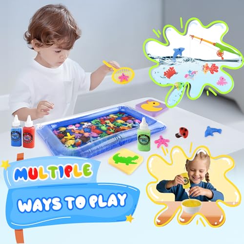 Nicella Magic Gel Water Elf Toy Kit Squishy Making Kit for Kids with 20PCS Aqua Fairy Water Gels Animal Mold Gift for Christmas Easter Birthday New Year Creative Art Craft Girls 39 Year Old 60ml - Image 5
