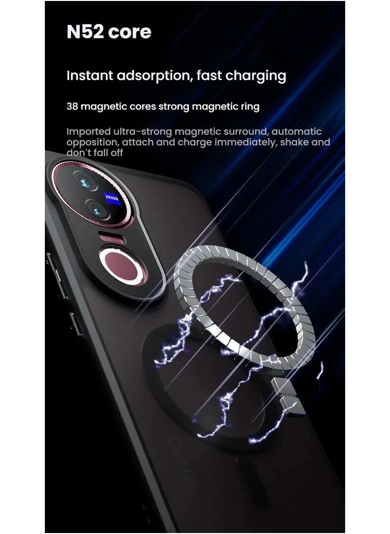 Generic - Magnetic Phone Case for vivo V50 5G Frosted Translucent Back Protective Slim Phone Cover - Image 1