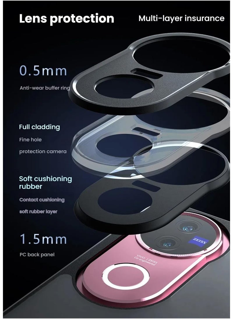Generic - Magnetic Phone Case for vivo V50 5G Frosted Translucent Back Protective Slim Phone Cover - Image 1