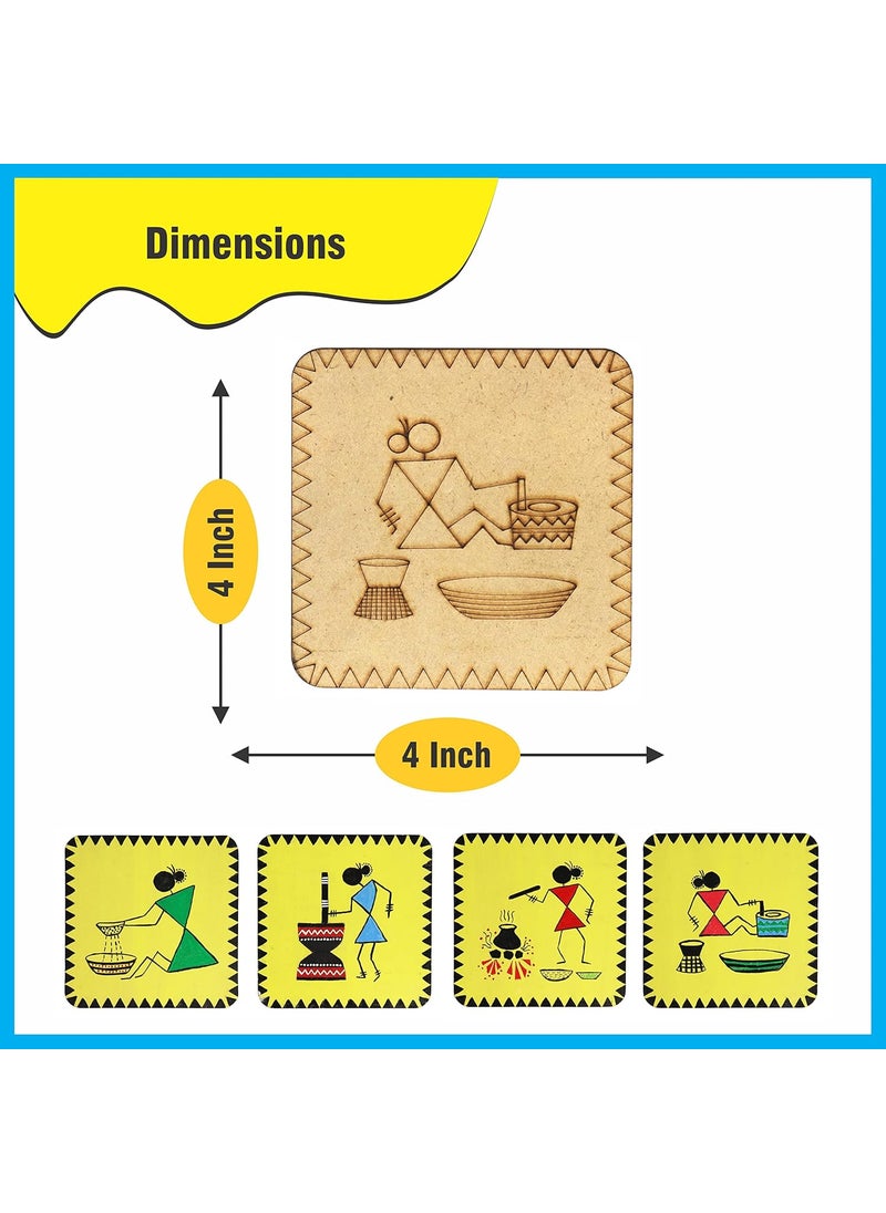 SOLOBOLO - SOLOBOLO Warli Art Painting Kit with Art and Craft Materials | Craft Kit for Girls 12-15| Gift for Girls Age 8 9 10 11 12 13 14 15 - Image 1