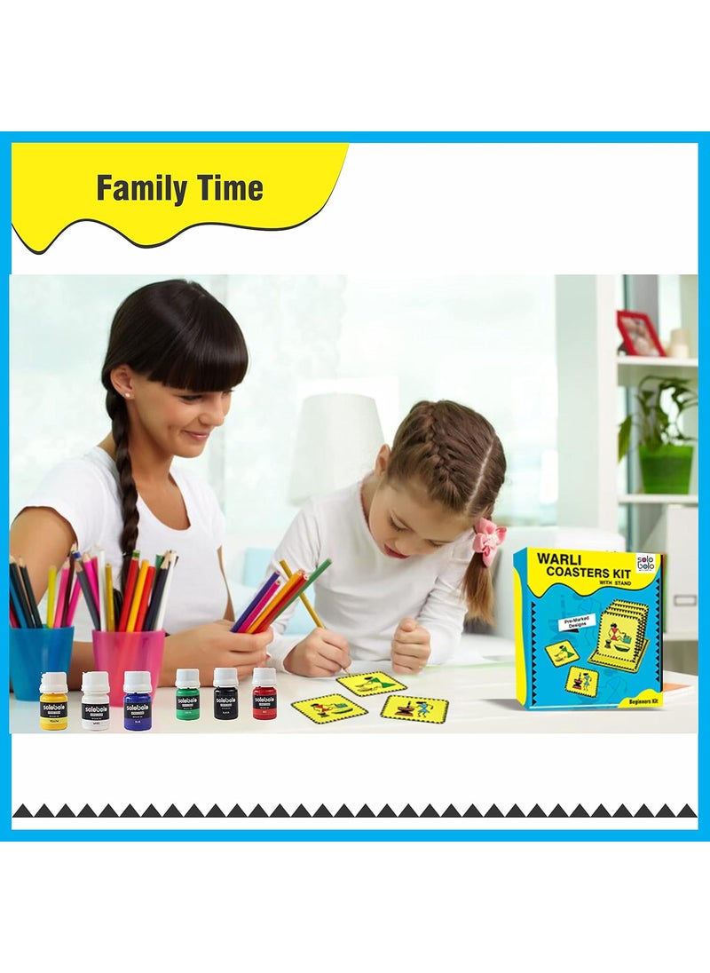 SOLOBOLO - SOLOBOLO Warli Art Painting Kit with Art and Craft Materials | Craft Kit for Girls 12-15| Gift for Girls Age 8 9 10 11 12 13 14 15 - Image 1