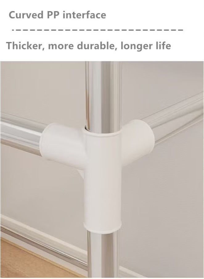 Halamine Portable Wardrobe， Clothes Storage ，Cabinet Portable Closet Organizer ，with Non-woven Fabric Quick and Easy to Assemble Extra Strong and Durable - Image 3