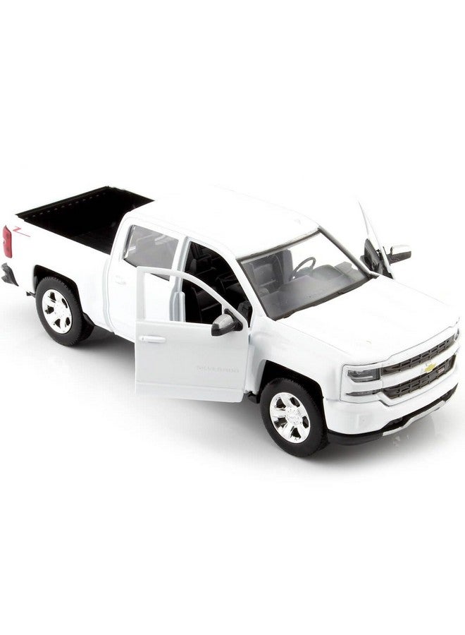MOTORMAX موديل سيارة ميتورماكس 2017 شيفروليه سيلفرادو 1500 LT Z71 كرو كاب بيك أب 1/24 مقياس مصبوب أبيض - Image 4