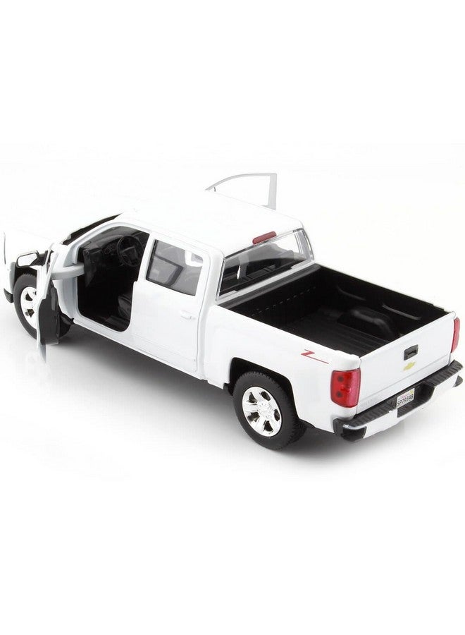 MOTORMAX موديل سيارة ميتورماكس 2017 شيفروليه سيلفرادو 1500 LT Z71 كرو كاب بيك أب 1/24 مقياس مصبوب أبيض - Image 3
