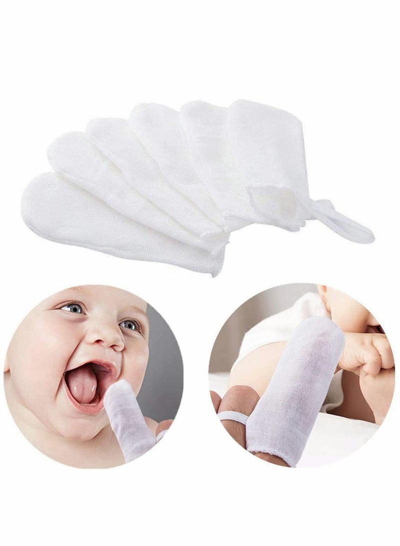 Baby Finger Toothbrush, Soft Safe Oral Massage Toothbrush Tongue Cleaner Brushes Oral Sponges Dental Oral Care Sponge Swabs Training Hands for Newborn Infant Toddlers Kids Baby, 12PCS - Image 2