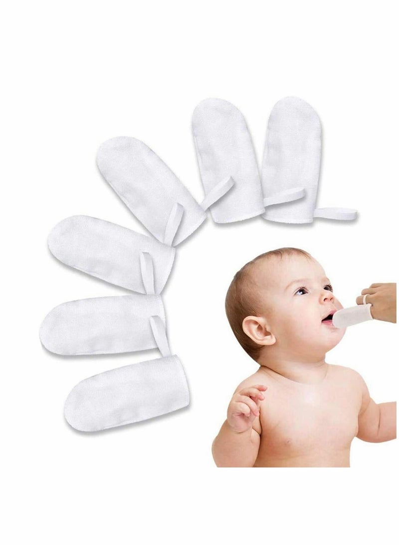 Baby Finger Toothbrush, Soft Safe Oral Massage Toothbrush Tongue Cleaner Brushes Oral Sponges Dental Oral Care Sponge Swabs Training Hands for Newborn Infant Toddlers Kids Baby, 12PCS - Image 1