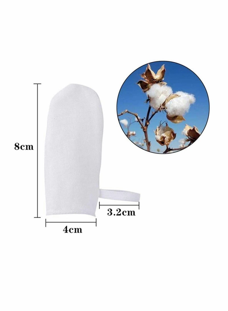 Baby Finger Toothbrush, Soft Safe Oral Massage Toothbrush Tongue Cleaner Brushes Oral Sponges Dental Oral Care Sponge Swabs Training Hands for Newborn Infant Toddlers Kids Baby, 12PCS - Image 5