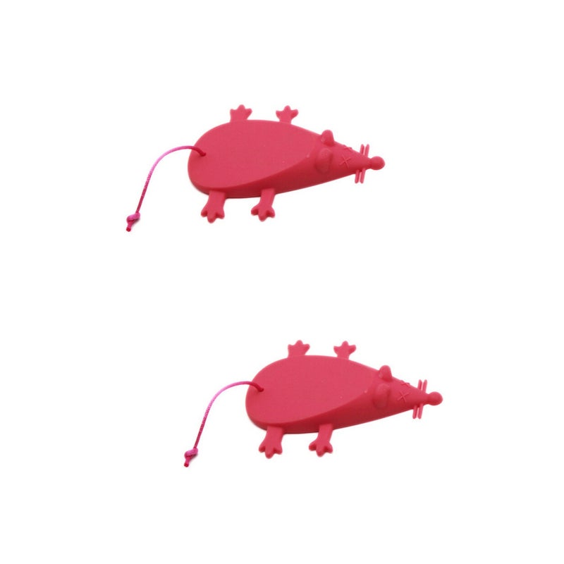 2pcs Mouse Silicone Door for Decorative Door (Watermelon Red) - Image 1