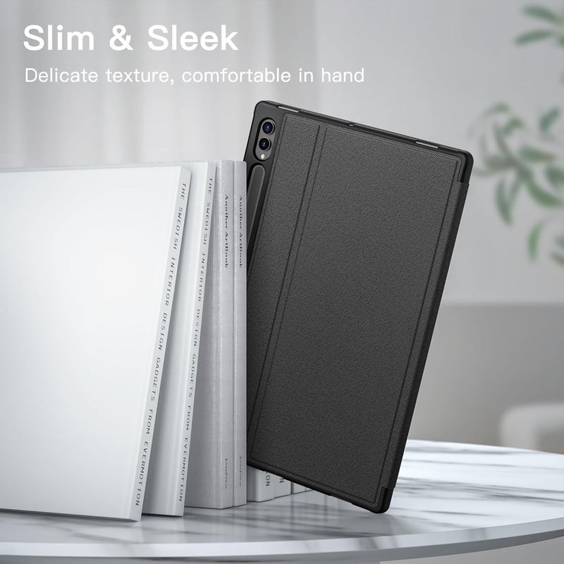 Jetech Case For Samsung Galaxy Tab S10 Ultra/Tab S9 Ultra 14.6-Inch With S Pen Holder, Slim Folio Stand Protective Tablet Cover, Multi-Angle Viewing Graphite Black - Image 4