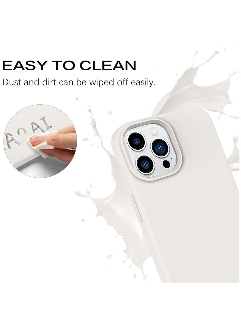 ELTRAZONE غطاء خلفي صلب من مطاط السيليكون الناعم مع بطانة ميكروفايبر لجهاز آيفون 15 برو ماكس، غطاء واقي مضاد للصدمات، مضاد للخدوش، مقاوم للغبار، جودة ممتازة، تصميم نحيف - Image 3