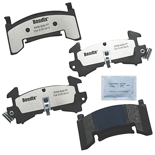 Bendix Fleet Metlok MKD154FM Brake Pads for Avanti II,Century,LeSabre,Regal,Riviera,Commercial Chassis,DeVille,Eldorado,Fleetwood,Seville, Blazer,Camaro,El Camino,LLV,Malibu,Monte Carlo,S10,S10,Blazer - Image 1