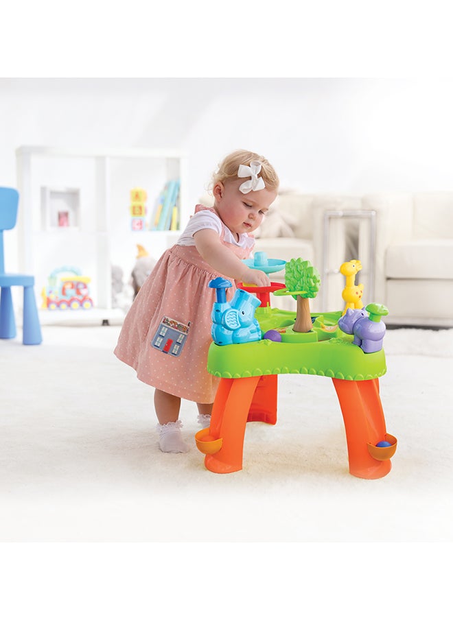 Hapee Capee - Activity Ball Run Table, Activity Toys Table for Babies & Toddlers, Includes rewarding music, 4 flashing flights, 7 Colourful balls, 2 levels ball drop and an on/off switch, Best Gift toys for 12+ months. - Image 1