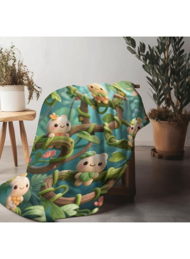 general Baby and children's cartoon flannel thin blanket (warm and comfortable, suitable for sleep, game use) 70cm*100cm - Image 5