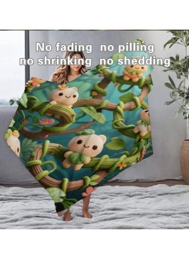 general Baby and children's cartoon flannel thin blanket (warm and comfortable, suitable for sleep, game use) 70cm*100cm - Image 4