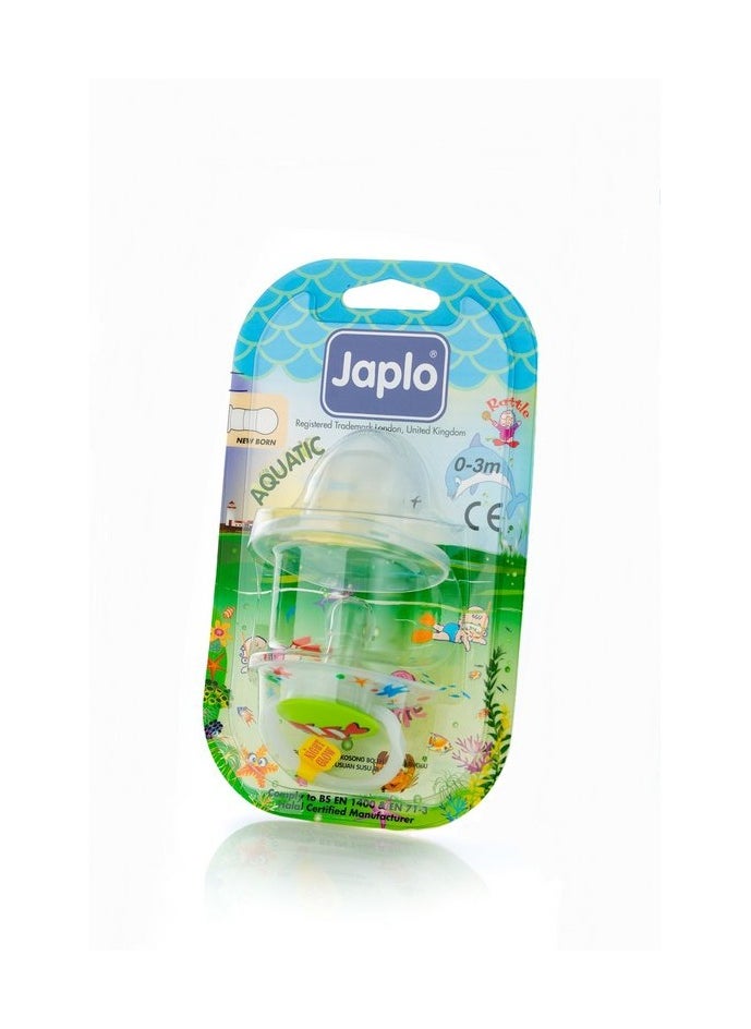 Japlo Japlo Aquatic new born 0-3 M  soother (Pacifier with cover & Glow In The Dark)  - Image 2