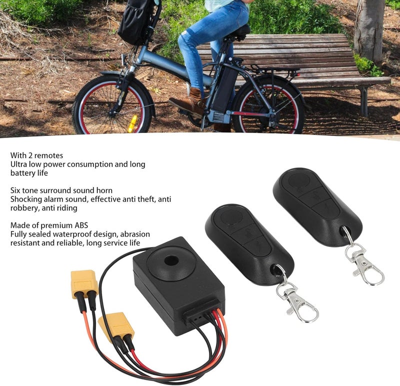 Alarm with 2 Remote, Anti Theft Security Alarm System, for Electric Scooter - Image 3