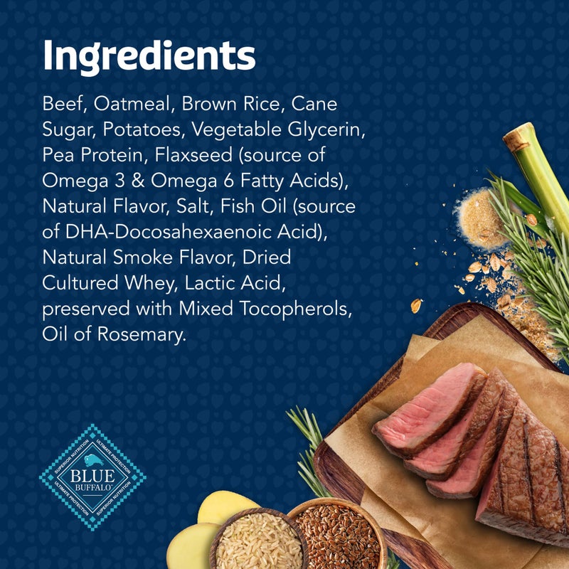 Blue Buffalo علاجات الكلاب الناعمة من بلو بافالو للتدريب، مصنوعة من مكونات طبيعية ومعززة بـ DHA، وصفة لحم البقر، 19 أونصة - Image 5