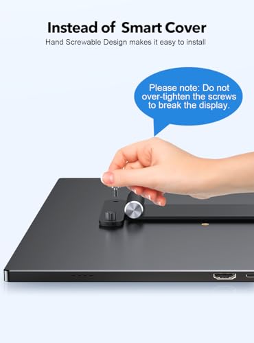 Uperfect حامل شاشة محمول UPERFECT مع برغي يدوي، من 7 إلى 18.5 بوصة، حامل مكتب قائم مع دوران/إمالة/تدوير، يناسب الشاشات مع VESA M3/M4*75MM - Image 2