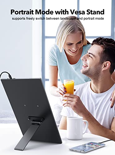 Uperfect حامل شاشة محمول UPERFECT مع برغي يدوي، من 7 إلى 18.5 بوصة، حامل مكتب قائم مع دوران/إمالة/تدوير، يناسب الشاشات مع VESA M3/M4*75MM - Image 4