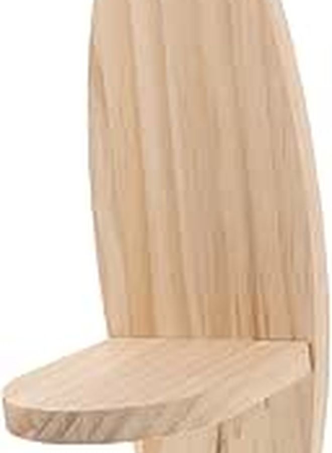 Oval Wooden Wall Shelf Solid Wood Construction Minimalist Decor for Living Room Bedroom Office - Image 1