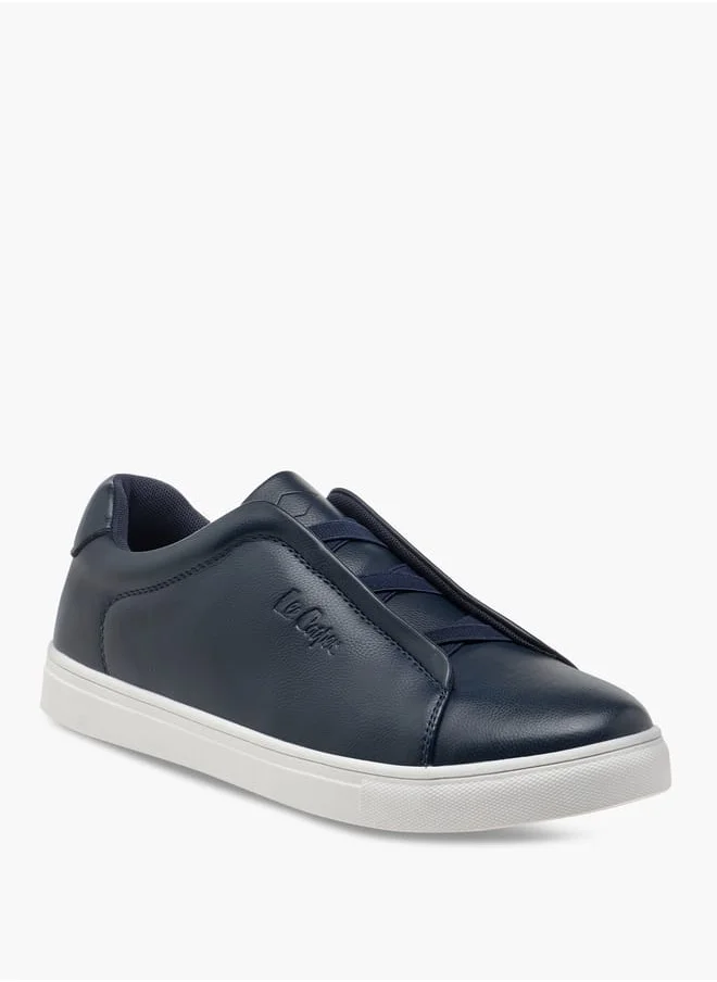 Lee Cooper Men's Cross Strap Detail Slip-On Sneakers