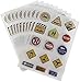 FRECI 10 Sheets Road Sign Stickers DIY Traffic Play Stickers to Develop Your Kids Imagination and Memory B - Image 3