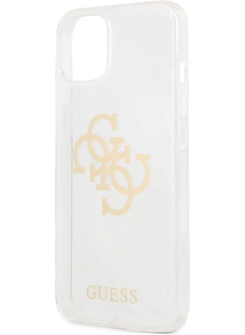 GUESS Guess Tpu Full Glitter Cases 4G Logo For Iphone 13 Mini (5.4 Inches) - Transparent - Image 1