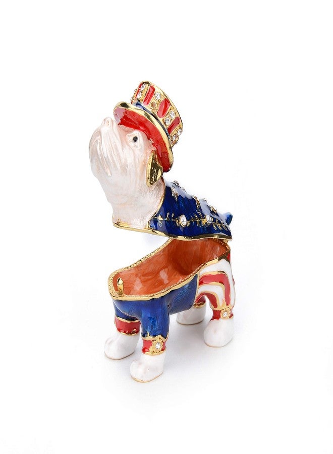 Furuida Cute Magic Dog Jewelry Trinket Box with Hinged Classic Animal Collectible Luxurious Gift for Family - Image 2