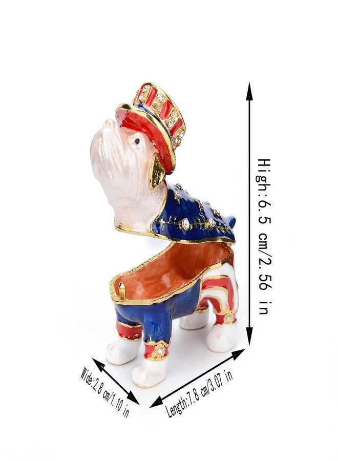 Furuida Cute Magic Dog Jewelry Trinket Box with Hinged Classic Animal Collectible Luxurious Gift for Family - Image 3