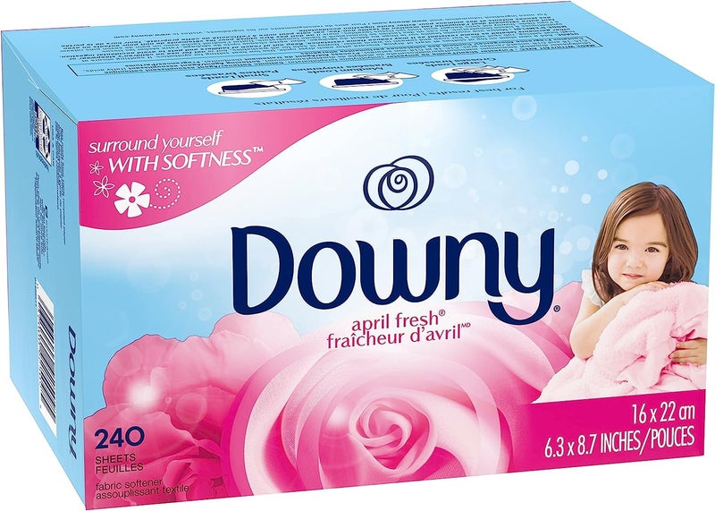 Downy Downy Dryer Sheets Laundry Fabric Softener, April Fresh, 240 count - Image 2