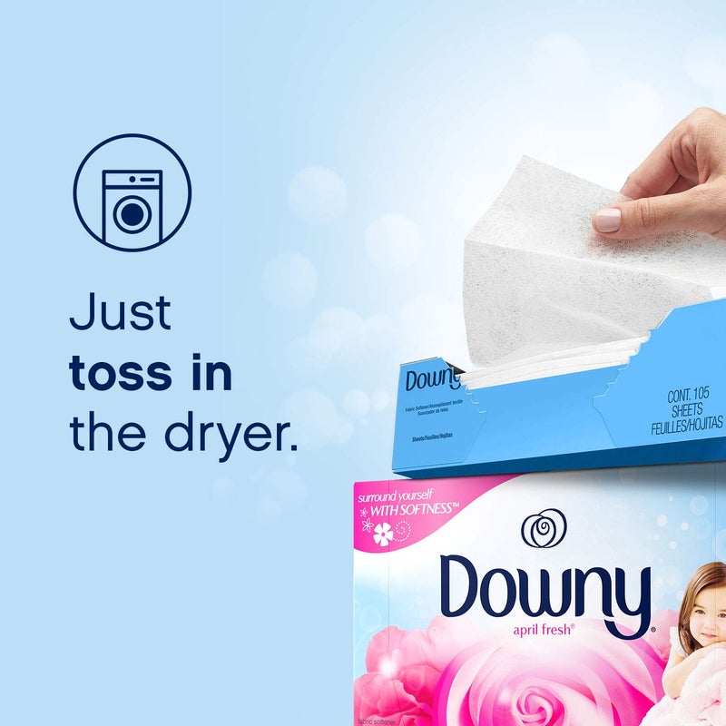 Downy Downy Dryer Sheets Laundry Fabric Softener, April Fresh, 240 count - Image 5