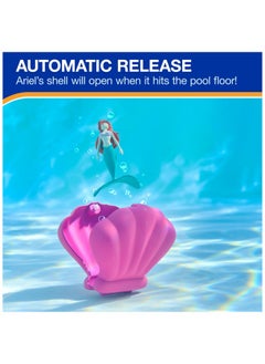 SwimWays SwimWays Disney Princess Ariel Dive N Surprise, Swimming Pool Accessories & Kids Pool Toys, Little Mermaid Party Supplies & Water Toys for Kids Aged 5 & Up  - Image 4
