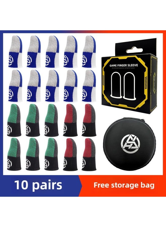 Luminous Three-color Game Finger Set Sensitive Breathable E-sports Anchor Finger Set Chicken King Mobile Game Finger Set-Product Color: Free Storage Bag  - Image 1
