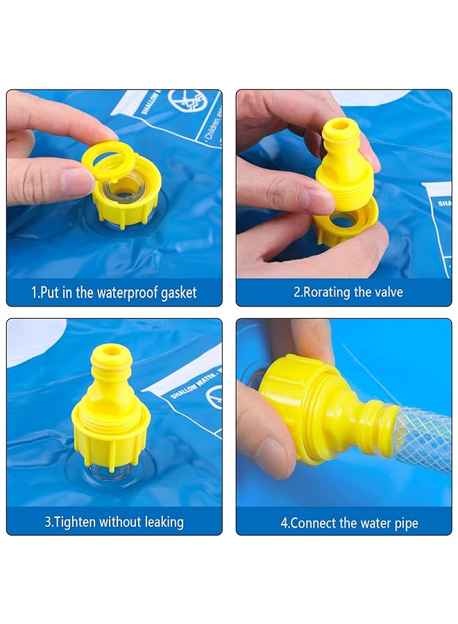 KASTWAVE Splash Pad For Kids 67" Kiddie Pool Splash Pads For Toddlers 3 16 Summer Outdoor Water Spray Play Mat Wading Pool Inflatable Baby Kids Water Toys - Image 5